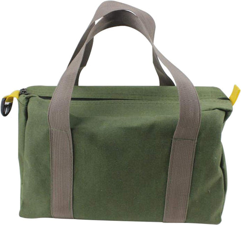 Heavy Duty Canvas Tool Bag, Multi-function High Capacity Tool Storage Handbag, Waterproof Canvas Work Bag for Cars, Drill, Garden, and Electrician...
