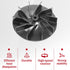 Replacement Fan for Sanitaire Upright Vacuum Cleaner Replaces for 20-8620-08 Fits for 1934A 1950A 2010XRB SC678 SC888 SC883 E-881 5" Diameter with...