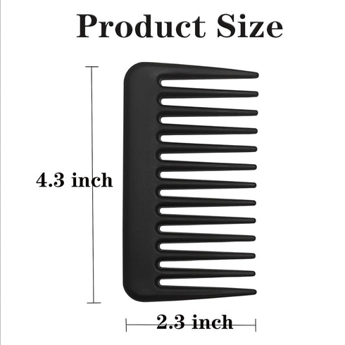 Mini Wide Tooth Comb,Small Travel Purse Hair Detangling Comb Beard Comb for Curly Wavy Hair Portable Care Comb Shower Comb Travel Combs for Men Wo...