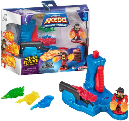 Legends of Akedo Powerstorm Mega Strike Controller with Elemental Punch Action |Turbo Chux Action Figure | Amazon Exclusive...