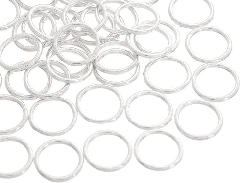 14mm Pack of 100pcs Silver Color Closed Jump Rings for Necklace Bracelet Jewelry Making...