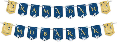 Ramadan Mubarak Banner Decoration, Party Decoration, Bunting Banner...