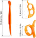 Orange Peeler Set Cosmer Orange Peeler Easy Open Citrus Lemon Citrus Peel Cutter Vegetable Slicer Fruit Tools Kitchen Gadgets (15 Pack Colorful)...