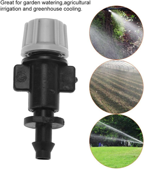 Cuifati Misting Nozzles,50pcs/Set Misting Nozzles Sprinkler Head Atomizer,for Garden Drip Irrigation System,Solid and...