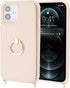 for iPhone 11 Phone Case with Card Holder and Strap for Women,Crossbody Lanyard,Kickstand Ring Stand,Snap Clasp,Phone Wallet Cases 6.1 inch(Beige)...