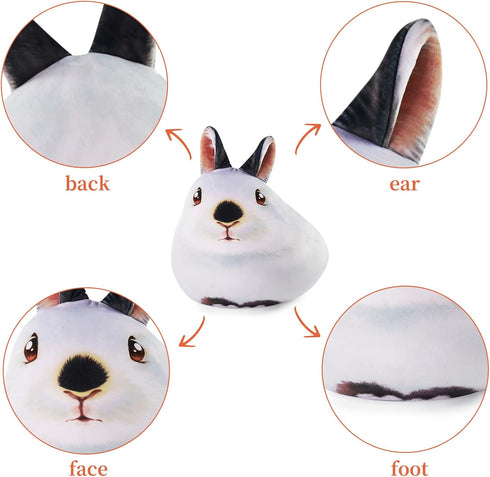 15" Bunny Stuffed Animal, Soft Cute Plushies, Kawaii Rabbit Plush Toys, Throw Body Pillow Decoration Doll Gift for Kids Girls Boys (Light Blue)...
