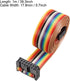 uxcell IDC Rainbow Wire Flat Ribbon Cable 14P D-type FC/FC Connector 2.54mm Pitch 1m/39.3inch Length...