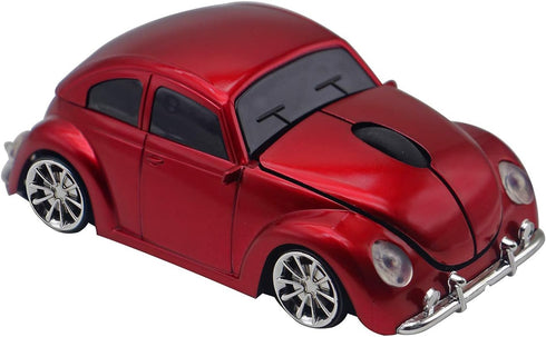 Wireless Sports Car Mouse, 3D Optical Mouse for Desktop Laptop PC, Computer Mice for JKC (Red)...