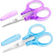 2 Pack Small Sewing Scissors Stainless Steel Crafting Scissors Sharp Scissors with Cover, Precision Portable Scissors for Embroidery Quilting Sewi...