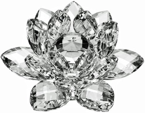 Amlong Crystal 3 inch Clear Crystal Lotus Flower with Gift Box...