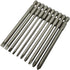 Long Slotted Head and Cross Phillips Screwdriver Bit Sets with 1/4 Inch Hex Shank 4 inch Lenght 4pcs Slotted Head and 6pcs Philips Cross Head Scre...
