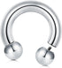 VCMART Internally Threaded Circular Barbells Horseshoe 00G-0G-2G-4G-6G-8G-10G-12G 12mm/16mm/19mm 316L Surgical Steel Pierced Body Jewelry Sold Ind...