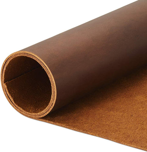 CP 4-5 oz Tooling Leather Sheets for Crafts - Full Grain Leather Hide - Crazy Horse Leather - Cowhide Leather (Dark Brown, 4" x 12")...