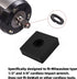 ( 12+12 Sets 1/2” & 3/8" Impact Retaining Ring Clip Friction Ring Hog Ring with O-Ring for Milwaukee Electric Pneumatic Type Impact Wrench, Includ...