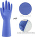 Rubber Kitchen Dishwashing Gloves - 4 Pairs Colorful Reusable Household Cleaning Gloves for Washing Dishes and Cleaning Tasks, Flexible Long-lasti...