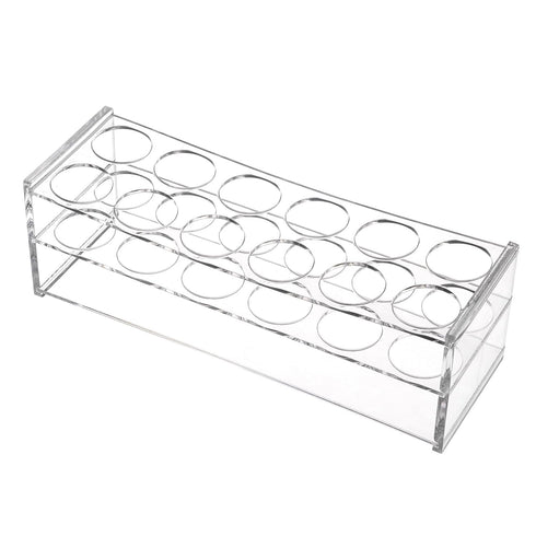 YOKIVE Tube Rack, Acrylic Test Tube Rack Holder | Great for 30mm Hole Diameter 50ml Lab Test Tube(Clear, 12-Sockets)...