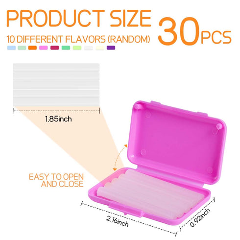 30 Pack Colorful Braces Wax Dental Care Orthodontic Wax for Braces Wearer (10 Color)...