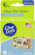 Glue Dots Clear Dot Roll, Ultra Thin .375" 300/Pkg - 174922...