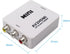 Mini Composite HD AV CVBS 3RCA to HDMI Adapter Converter Support 720P 1080PAV2HDMI Video Converter for TV, VHS VCR, DVD Records Chipsets Shown...