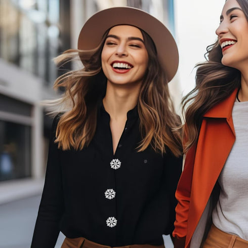 FINGERINSPIRE 12 Pcs Flower Rhinestone Shank Buttons 1.1" Clear Crystal Floral Sew On Button with 1-Hole Rhinestone Silver Alloy Button Flatback C...