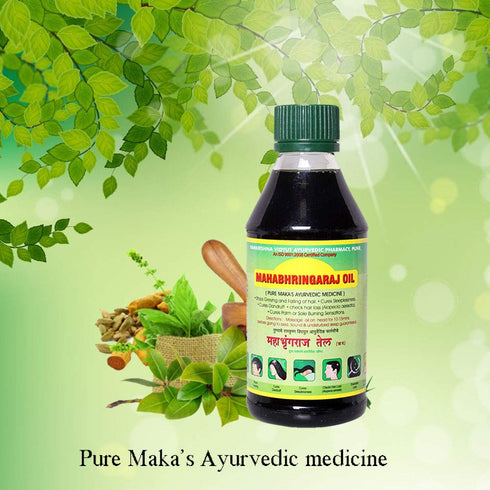RVAP Mahabhringraj Oil 500ml | Pure indian MaKa's Ayurvedic Oil for Hair care | Enriched with various Indian herbs and ingredients (17 fl oz)...