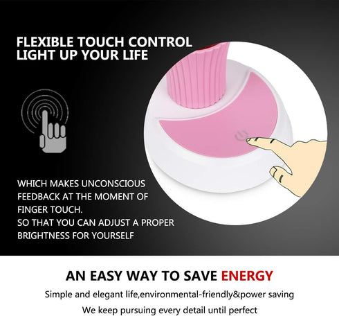 Desk Lamp for Kids Sunflower LED Charging Table Lamp Support Eye Protection Small Desk Folding for Reading,Study and Office, Adjustable Brightness...