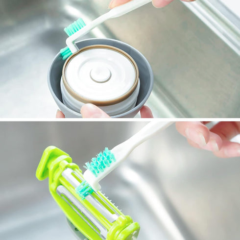 Small Cleaning Brushes for Household Cleaning Deep Detail Crevice Cleaning Tool Kit Tiny Scrub Cleaner Brush for Small Holes Corner Space Gaps Key...