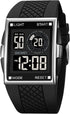 Men's Luminous Square Digital Sports Watch Waterproof Countdown Multi-Function Watch...