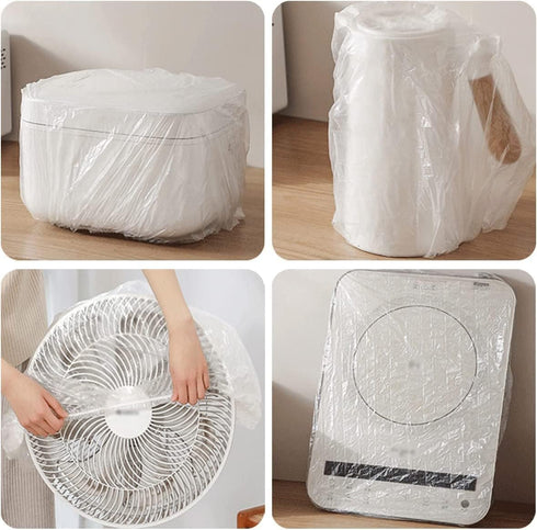 30Pcs Thickened Disposable Clear Kitchen Appliance Covers, 30in Kitchen Small Appliance Dust Cover, Universal Elastic Small Appliance Covers for O...