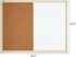 GDMINLO 16.5"x12.6" Dry Erase Cork Board, Bulletin Combination Board, Notice Pin Board, Memo Board, Wall Mounted Dry Erase Board Vision Board for ...