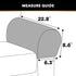 PrinceDeco 4 Pack Thick Velvet Stretch Armrest Covers for Chairs, Sofas & Armchairs - Non Slip, Grey...