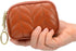 Small Coin Purse For Women Leather Change Pouch Wallet Double Zipper Card Holder with Key Chain...