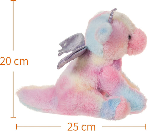 Apricot Lamb Toys Plush Colorful Plush Dragon Dinosaur Stuffed Animal Soft Cuddly Perfect for Child (Colorful Plush Dragon, 8 Inches)...