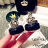 2 pack- Fashion Contact Lens Case Cute Crown Black White Leak Proof - Portable Box Kit with Mirror (2 pack - Crown)...