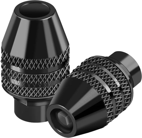 Keyless Chuck, GOXAWEE Rotary Tool 1/8''-1/64'' Chuck Replacement, 3 Jaw Universal Quick Change Chuck Accessory for Power Rotary Tool (1 Pack)...