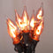 Halloween Decorations-Flickering Flame String Lights Outdoor Indoor, 12.8Ft C7 Retro Twinkle Flame Lights String with 10 Flame Light Bulbs(E12 Bul...
