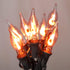 Halloween Decorations-Flickering Flame String Lights Outdoor Indoor, 12.8Ft C7 Retro Twinkle Flame Lights String with 10 Flame Light Bulbs(E12 Bul...