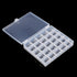Sewing Machine Bobbins Box, Empty Bobbin Storage Organizer Hard Plastic Case Transparent 25 Slots Spools Class Container Sewing Craft Clear Box Th...