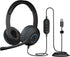Cyber Acoustics Stereo USB Headset (AC-5008A), in-line Controls for Volume & Mic Mute, Adjustable Mic Boom for PC & Mac, Perfect for Classroom or ...