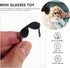 Gadpiparty 120 Pcs Mini Sunglasses for Dolls Black Sunglasses Doll Costume Accessories Doll Dress Up Cosplay Accessories Doll DIY Sunglasses for D...