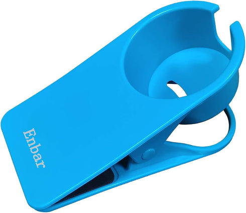Drink Cup Holder Clip - Home Office Table Desk Side Huge Clip Water Drink Beverage Soda Coffee Mug Holder Cup Saucer Clip Design (New Blue)...