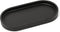Matte Black Round Soap Dispenser Tray, 8” Soap and Lotion Bottle Tray Organizer Plate for Bathrooms, Kitchens, Countertops - Holds 2 Soap Dispense...