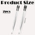 2 Pieces Rubber Tipped Tweezers Silicone Coated Soft Tweezers Rubber Tip Non Marring Flat Tip Forceps Lab Industrial Hobby Craft Tweezers Tools fo...