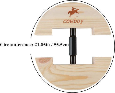 Cowboy Hat Stretcher,Large Size 7 1/2 to 10 5/8-Colourful Adjustable Buckle Heavy Duty(Large, Black)...