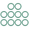 uxcell Fluorine Rubber O-Rings, 26mm OD 19mm ID 3.5mm Width FKM Seal Gasket for Machinery Plumbing, Green, Pack of 10...
