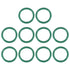 uxcell Fluorine Rubber O-Rings, 26mm OD 19mm ID 3.5mm Width FKM Seal Gasket for Machinery Plumbing, Green, Pack of 10...