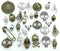 ALIMITOPIA 100 Grams Assorted Skull Skeleton Bone Punk Steampunk Charm Pendant Connector for DIY Necklace Bracelet Jewelry Making Findings...