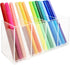 Acrylic Pen Holder 4 Compartments Clear Pencil Holder Organizer Makeup Brush Holder...