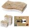 Eco Friendly Scrubbing Sponge, 12-Pack, Biodegradable, All Natural, Plant Based Kitchen and Bath, Multi-Surface Scrubber Sponge, White, em10012...