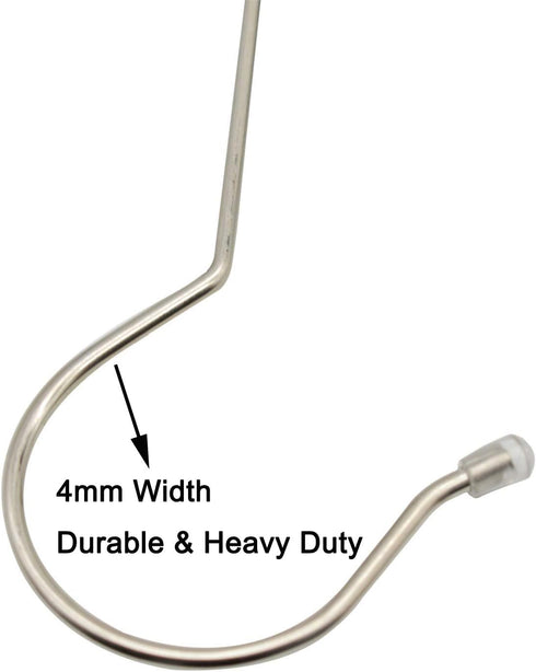 Maydahui 5 PCS Extra Long 16 inch S Shaped Hooks Stainless Steel Large Size Silver Hanger for Bird Feeder Plant Hanger Tree Branch Hook Clothes Ou...